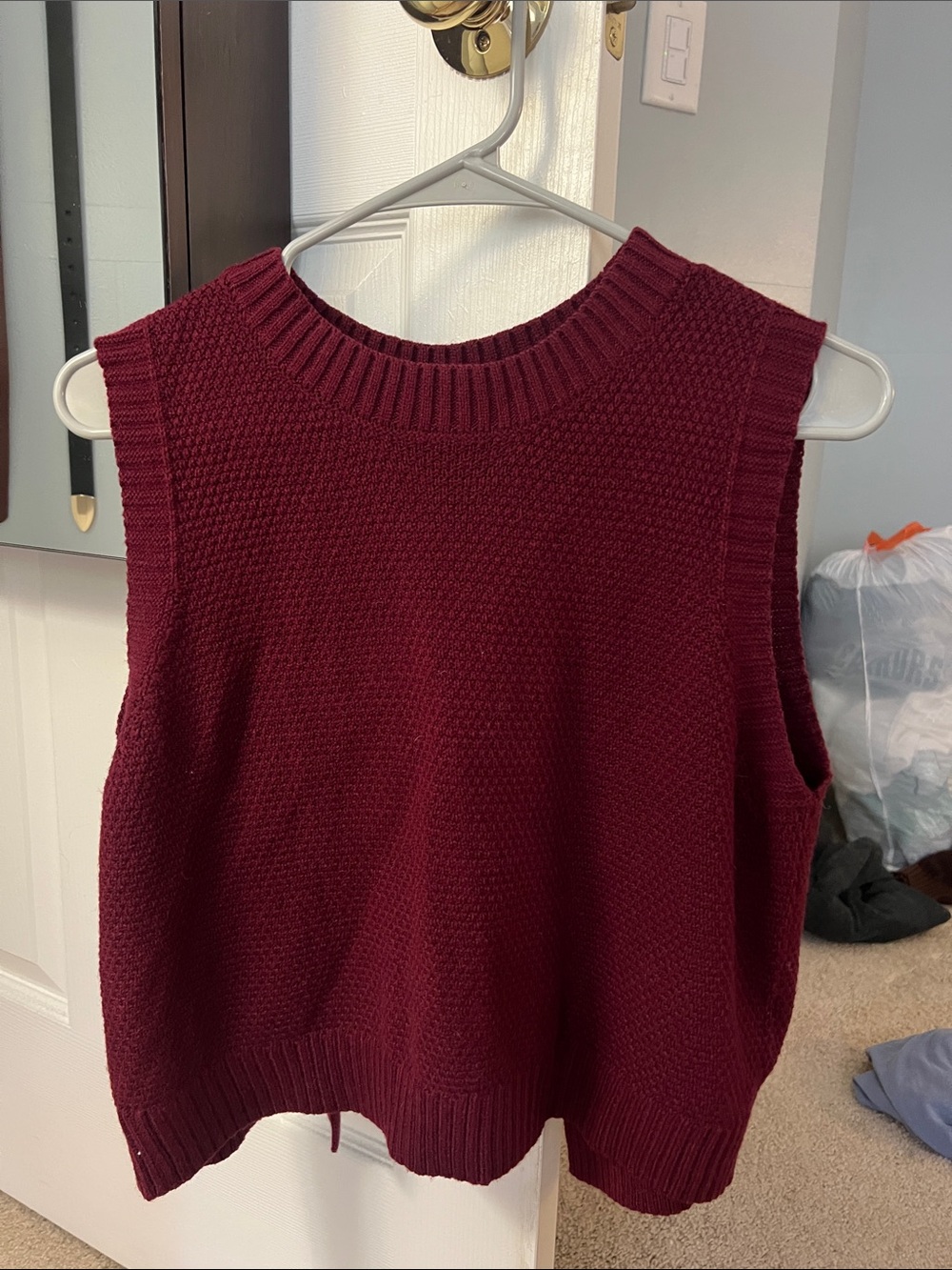 Backless sweater tank